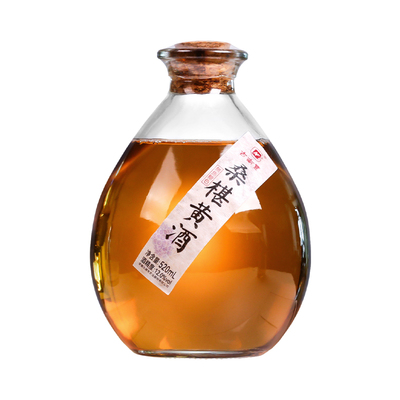 古南丰桑椹黄酒520ml瓶装无焦糖色干型酿造料酒花雕酒老酒元红酒