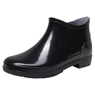 黄色雨鞋男春秋短筒工作鞋雨靴胶鞋防滑水鞋低帮套鞋大码46 48 50