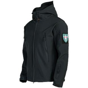 户外战术鲨鱼皮中款加绒保暖三合一冲锋衣防水秋冬特种兵软壳衣男