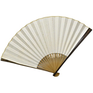 7-9.5寸文玩全棕竹折扇观音竹男女式把玩收藏宣纸苏工扇面中国风