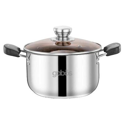 24cm汤桶大容量加厚火锅不锈钢