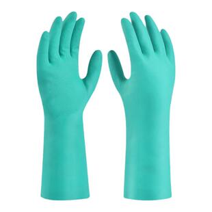 丁腈橡胶耐酸碱耐磨耐油防滑防化洗碗工业防腐蚀劳保工作防水手套