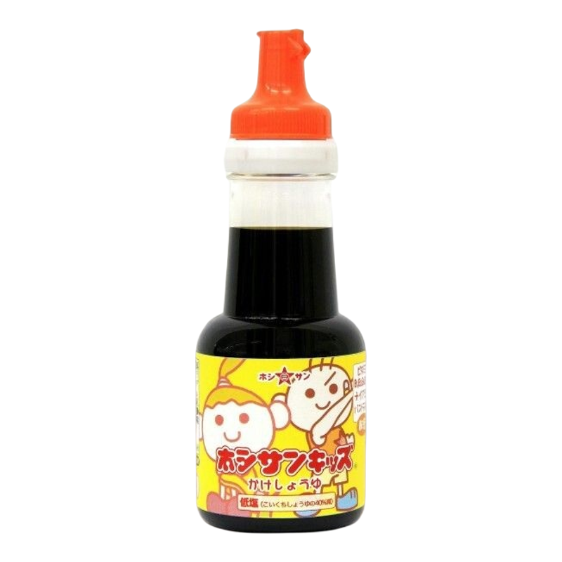 Hoshisan 儿童减盐盐份30%Cut无添加酱油150ml进口厨房日本酱料版