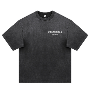 ESSENTIALS官方短袖T恤男女情侣夏季重磅纯棉水洗做旧复古打底衫