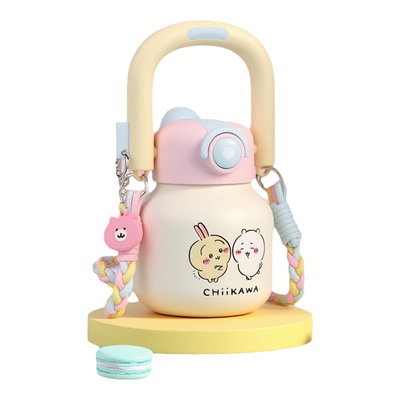 chiikawa儿童保温杯大容量吸管杯