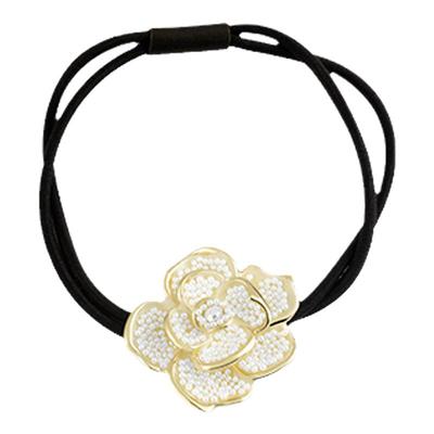 TFY山茶花珍珠森系头绳橡皮筋