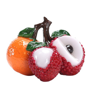 大吉大利变色茶宠｜寻味堂创意桔子荔枝励志个性树脂摆件茶道茶玩