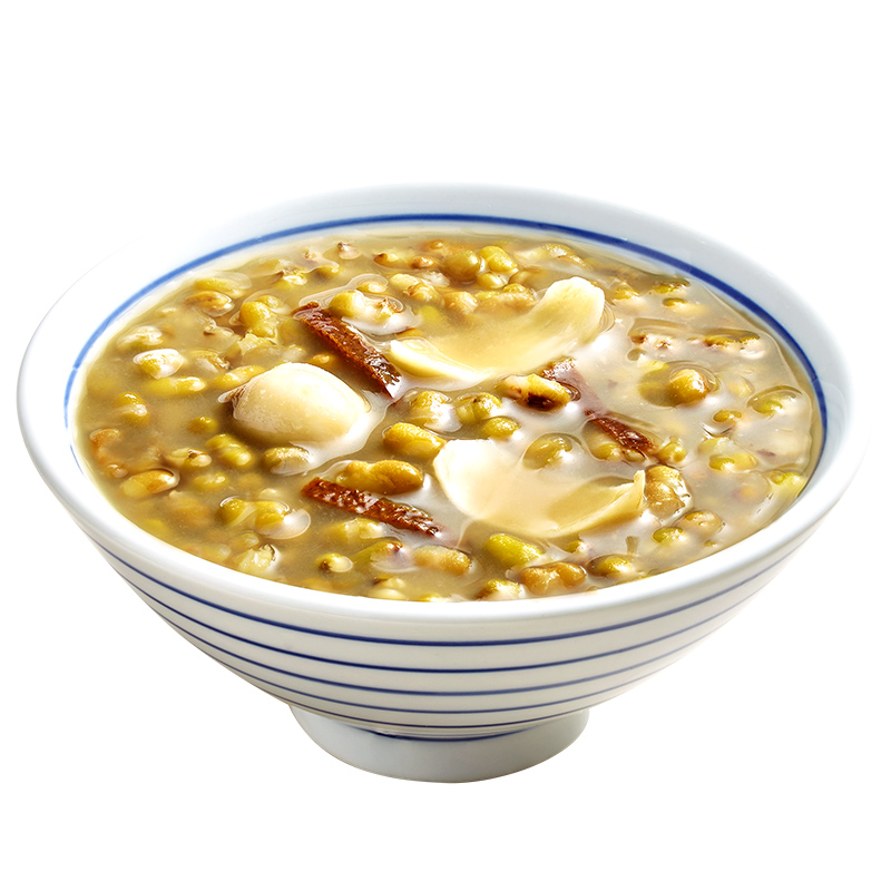 極盞陳皮蓮子綠豆沙八寶粥速食免煮飽腹代早餐粥解暑即食228g*9碗