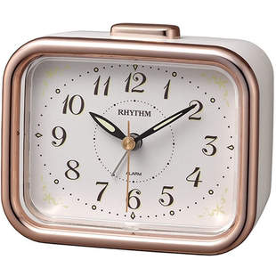 日本生产制造进口丽声RHYTHM学生静音创意时尚简约响亮大铃声闹钟