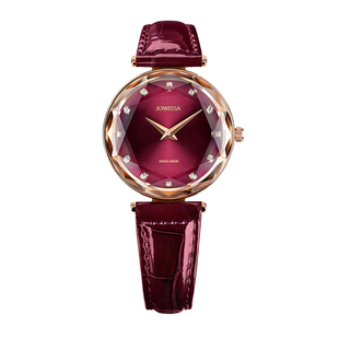 jowissa瑞士手表女款女表品牌正品时尚气质石英表女士小众女红色