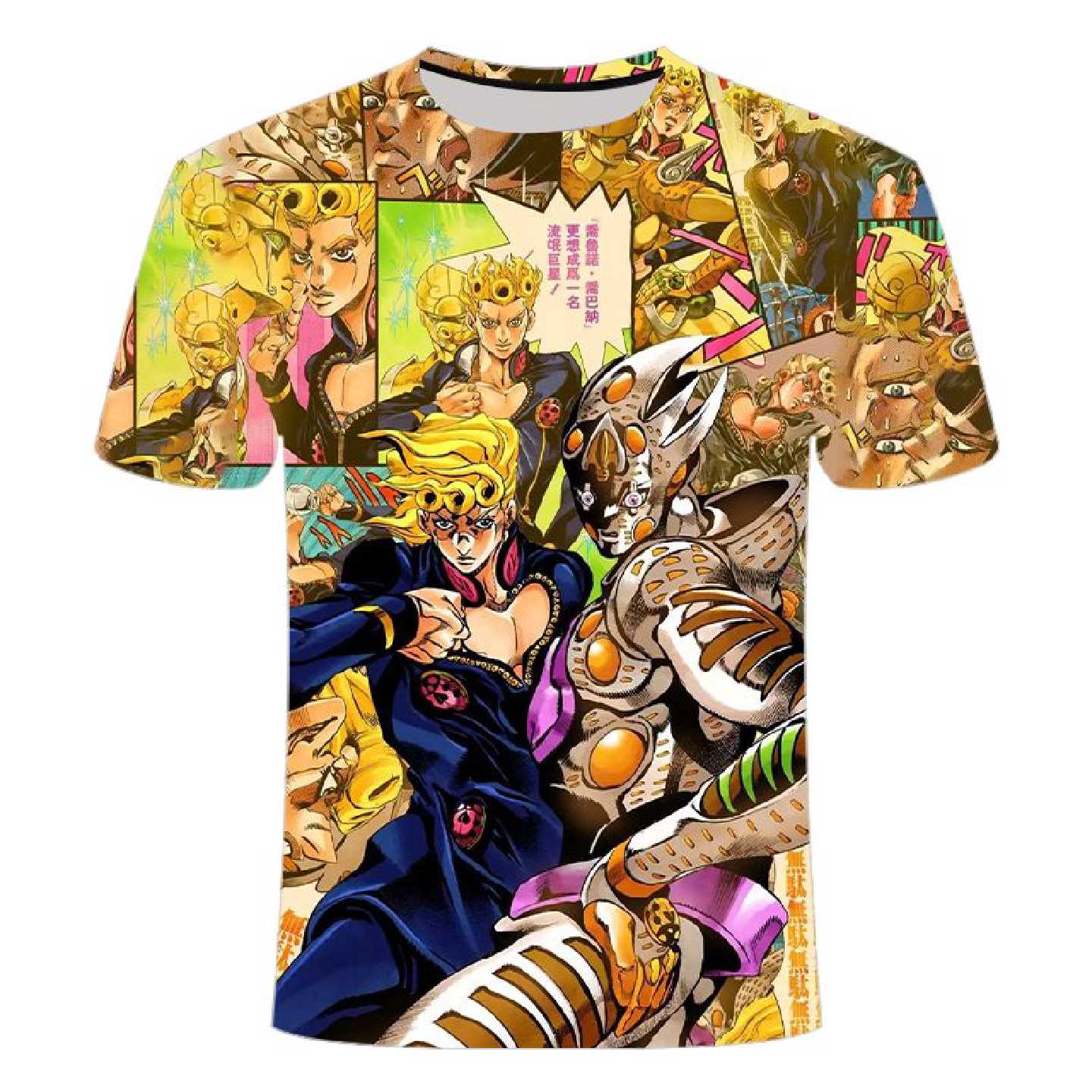 JOJO的奇妙冒险周边衣服短袖3D印花二次元学生男女短袖T恤夏季
