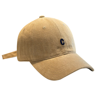 秋冬保暖韩版刺绣棒球帽子女百搭显脸小鸭舌帽四季休闲帽情侣出游