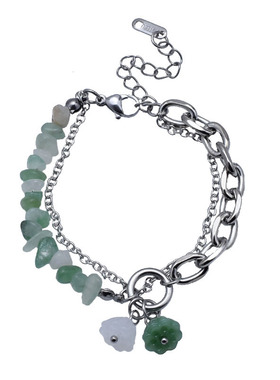 国潮风女玉髓手链学生新款手绳