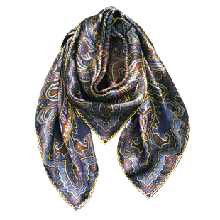 【佩斯利腰果花】优雅精美的100%桑蚕丝大方巾丝巾真丝围巾女春秋