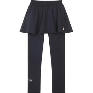 暇步士童装女童加绒打底裤25冬装新品大童休闲百搭保暖儿童厚裙裤