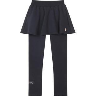 暇步士童装女童加绒打底裤25冬装新品大童休闲百搭保暖儿童厚裙裤