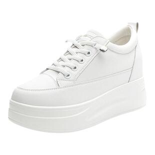 内增高女鞋增高8cm今年夏天流行爆款网面透气鞋子休闲运动小白鞋