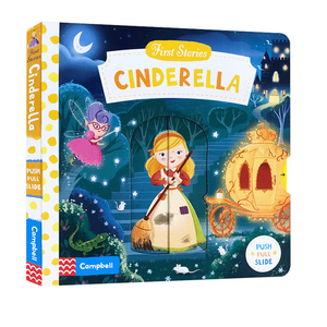 (170元8件)英文原版绘本First Stories BUSY系列童话篇Cinderella 灰姑娘 辛格瑞拉纸板机关操作活动书抽拉书儿童趣味玩具机书