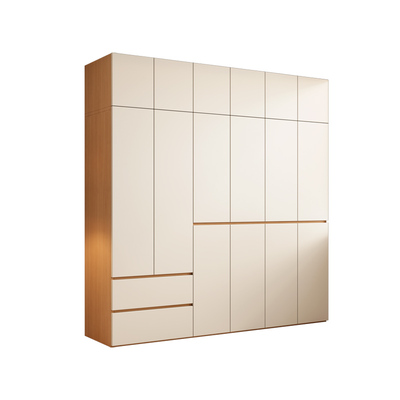 衣柜家用卧室全实木出租房用新款儿童衣橱简易顶柜储物柜收纳柜子