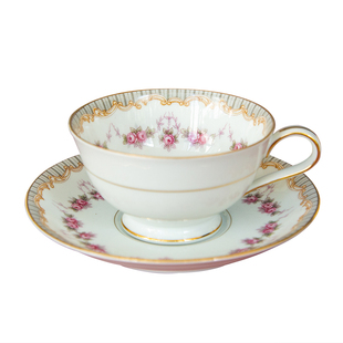 咖啡杯ins田园风则武noritake英式下午茶杯欧式奢华家居中古摆件