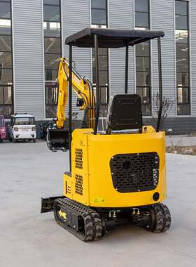 1.5吨农用果园挖坑挖沟履带挖机 室内工作破碎钻孔家用迷你挖机