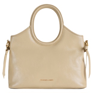 CHARLES&KEITH26秋新品CK2-30271784蝴蝶结边饰手提托特包链条包
