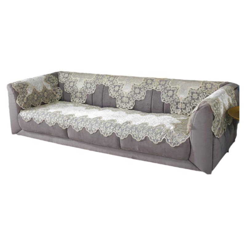 丝绒材质美式简约扶手巾后背巾