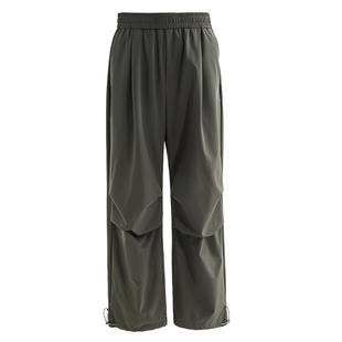 海上公路高尔膜三防卫裤男士秋季户外通勤阔腿直筒伞兵工装休闲裤