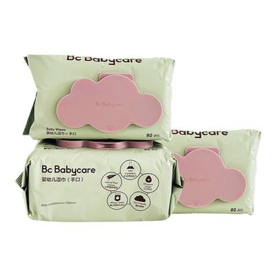 babycare紫色湿巾80抽