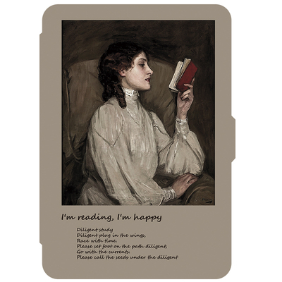 油画女孩kindle保护套各型号都有