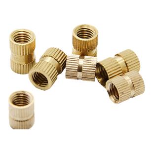 铜牙套铜螺母嵌件注塑铜螺母滚花螺母预埋件铜花母M2M2.5M3M4M5M6