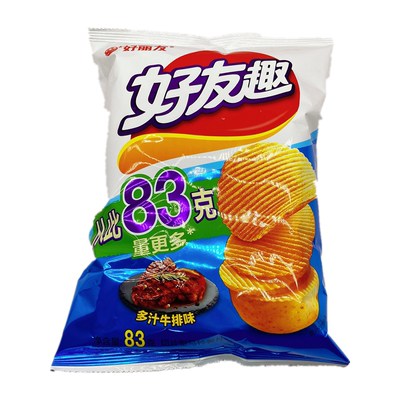 好友趣韩国牛排蜂蜜黄油烤翅薯片