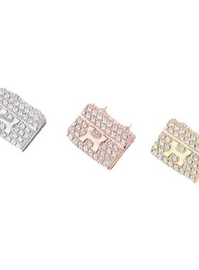 莫桑钻字母包包锁骨链