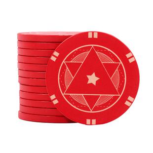 德州扑克高端陶瓷筹码德扑有数字无数字面值棋牌室麻将币可定制
