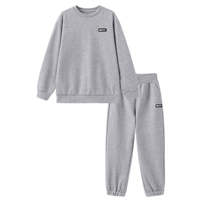 nbakids童装秋冬男童女童长袖套装舒适卫衣卫裤K243ST010P