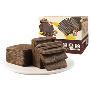 三只松鼠_无蔗糖五黑千层吐司700g手撕面包整箱糕点心健康零食品