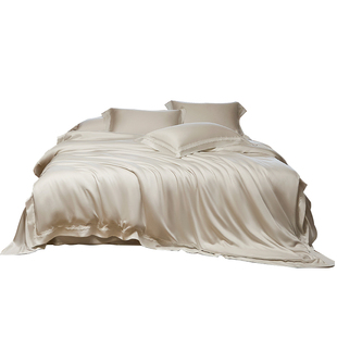 Limerence兰精120支天丝四件套莱赛尔纤维纯白色无染A类抗菌床品