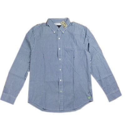 美国正品美国鹰男士条纹长袖衬衫