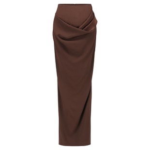 【辛芷蕾同款】OUDE WAAG 25秋冬新款 独特蒂尔达精裁垂坠半裙