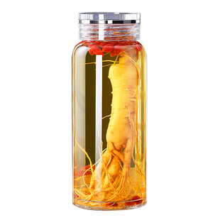 泡酒玻璃瓶酒瓶空瓶高档密封容器人参白酒药酒罐酒坛子专用分装瓶