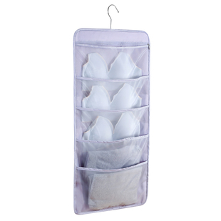 内衣收纳挂袋双面文胸布艺收纳神器衣柜悬挂式内裤袜子门后置物袋