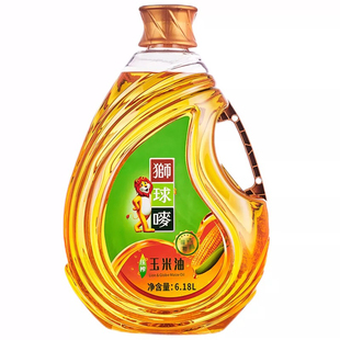 香港狮球唛品牌玉米油6.18升物理压榨一级家用大桶装炒菜正品品牌