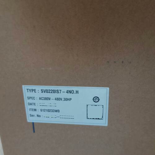 配件SV0220IS7-4NO.H全新正品LS产电22KW风机水议价