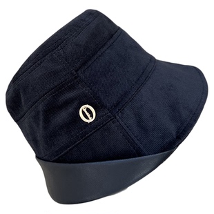 韩版不规则帽沿渔夫帽子女春秋灯心绒百搭显脸小户外防风遮阳水桶