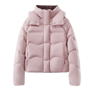 2025雅鹿正品新款时尚休闲女装羽绒服短款百搭保暖外套鸭绒超保暖
