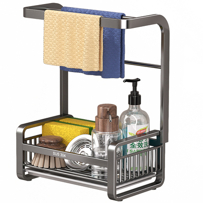厨房置物架海绵抹布沥水架