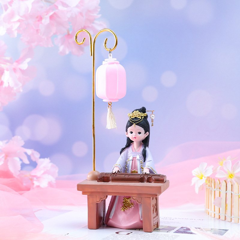 颜如玉系列汉服少女琴棋书画灯摆件格格装饰女生创意书桌下小夜灯