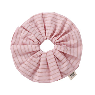 FromSheep~韩系条纹大肠发圈女超大号粉色头花发圈扎头绳发绳发饰