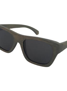 墨镜复古风商务竹子框架太阳镜