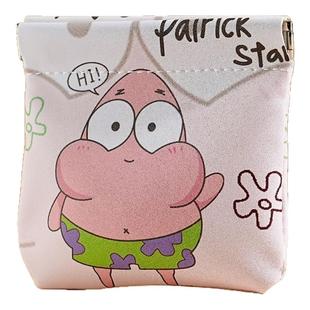 卡通自动闭合有线耳机随身袋口红化妆包便携式数码袋数据线收纳包